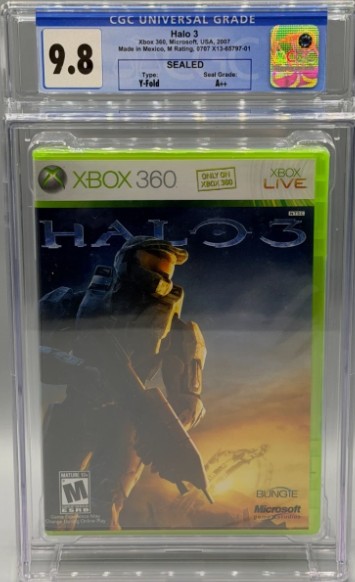 Halo 3 Microsoft Xbox 360 Factory Sealed Brand New CGC 9.8 A++ Graded NOT PSA